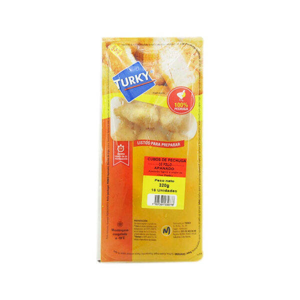 Cubos De pollo Apanado 320 gr 16 unds
