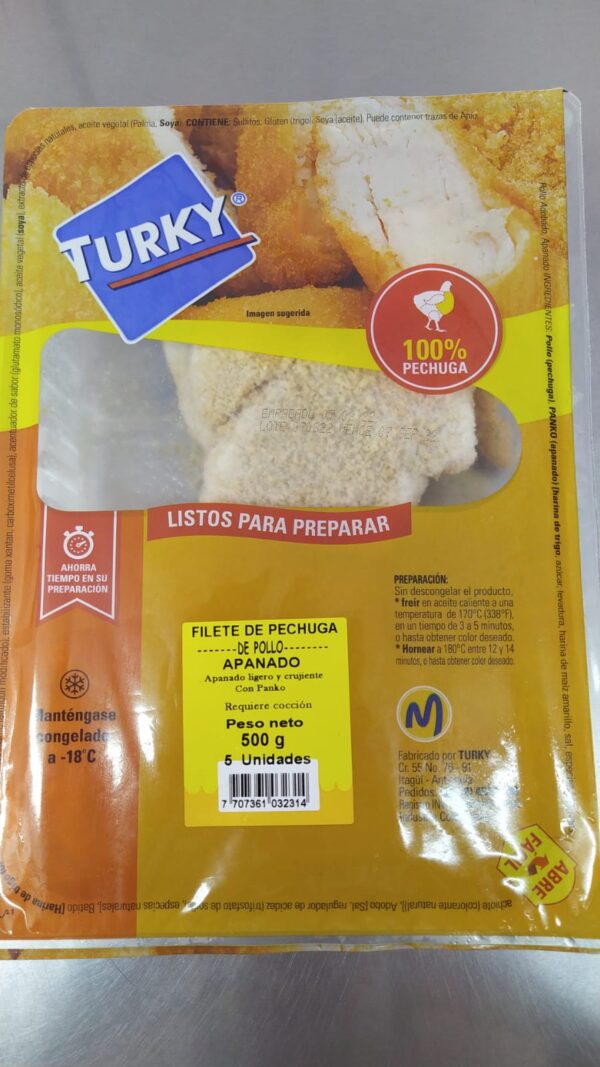 Filete De pechuga Apanado 500gr  5nds